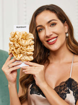 [Champagne] SilkSilky-AU Scrunchie 002
