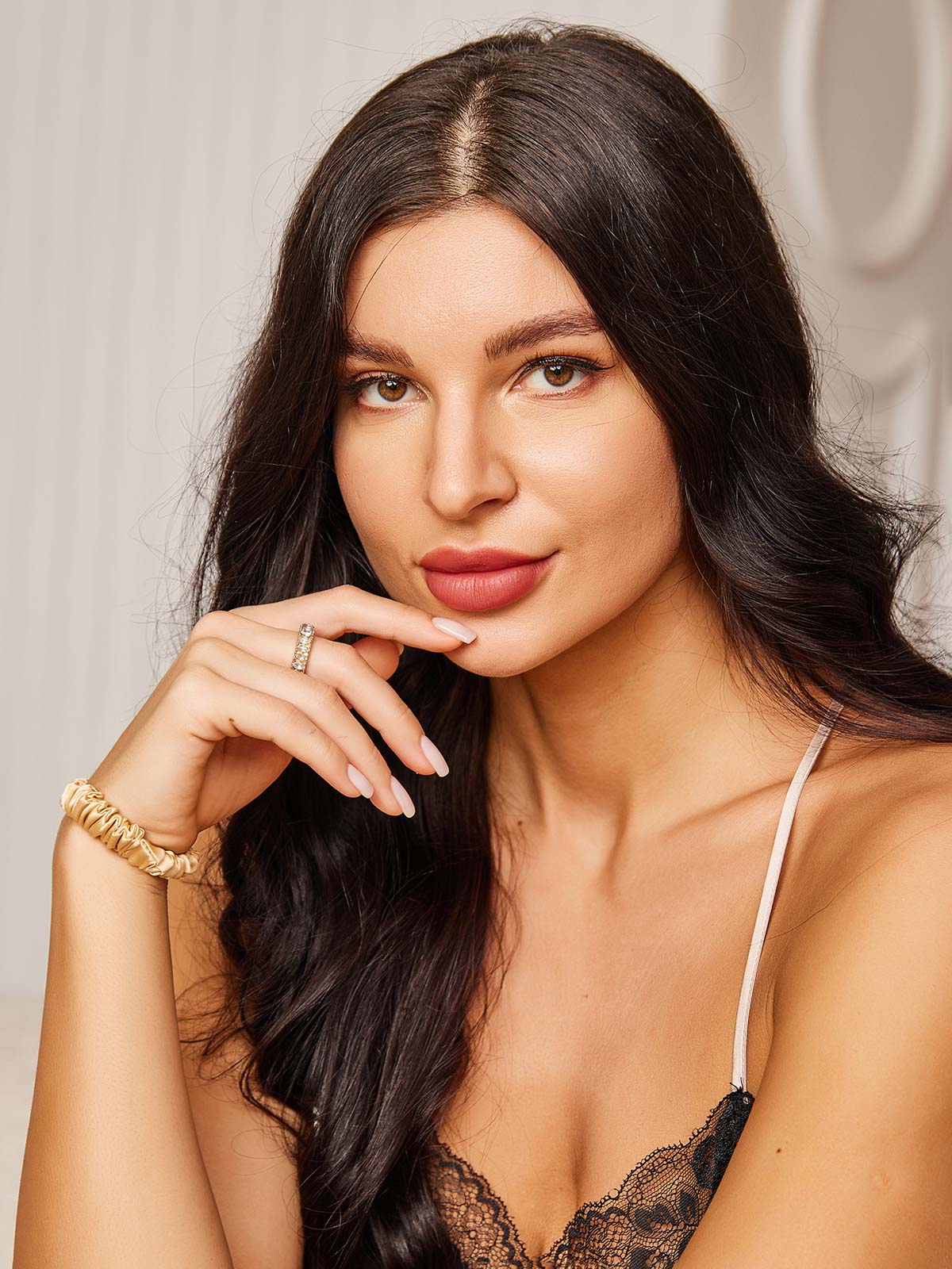 [Champagne] SilkSilky-AU 19Momme Scrunchie 003