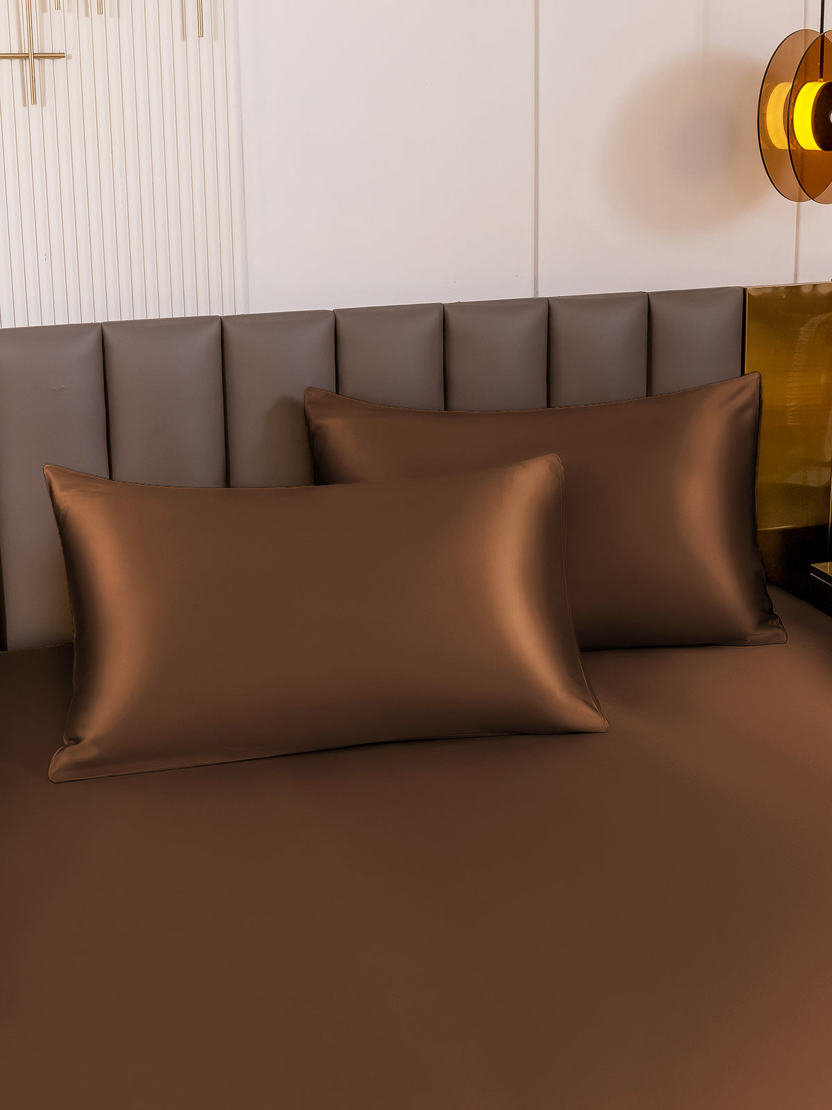 [Coffee] SilkSilky-AU 19Momme Pure Silk Pillowcase 001