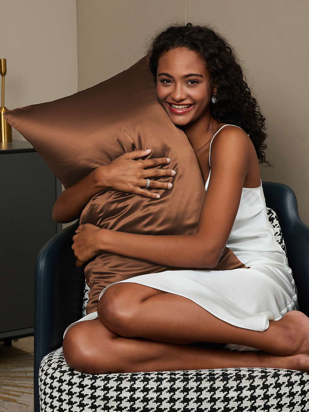 [Coffee] SilkSilky-AU 19Momme Pure Silk Pillowcase 002
