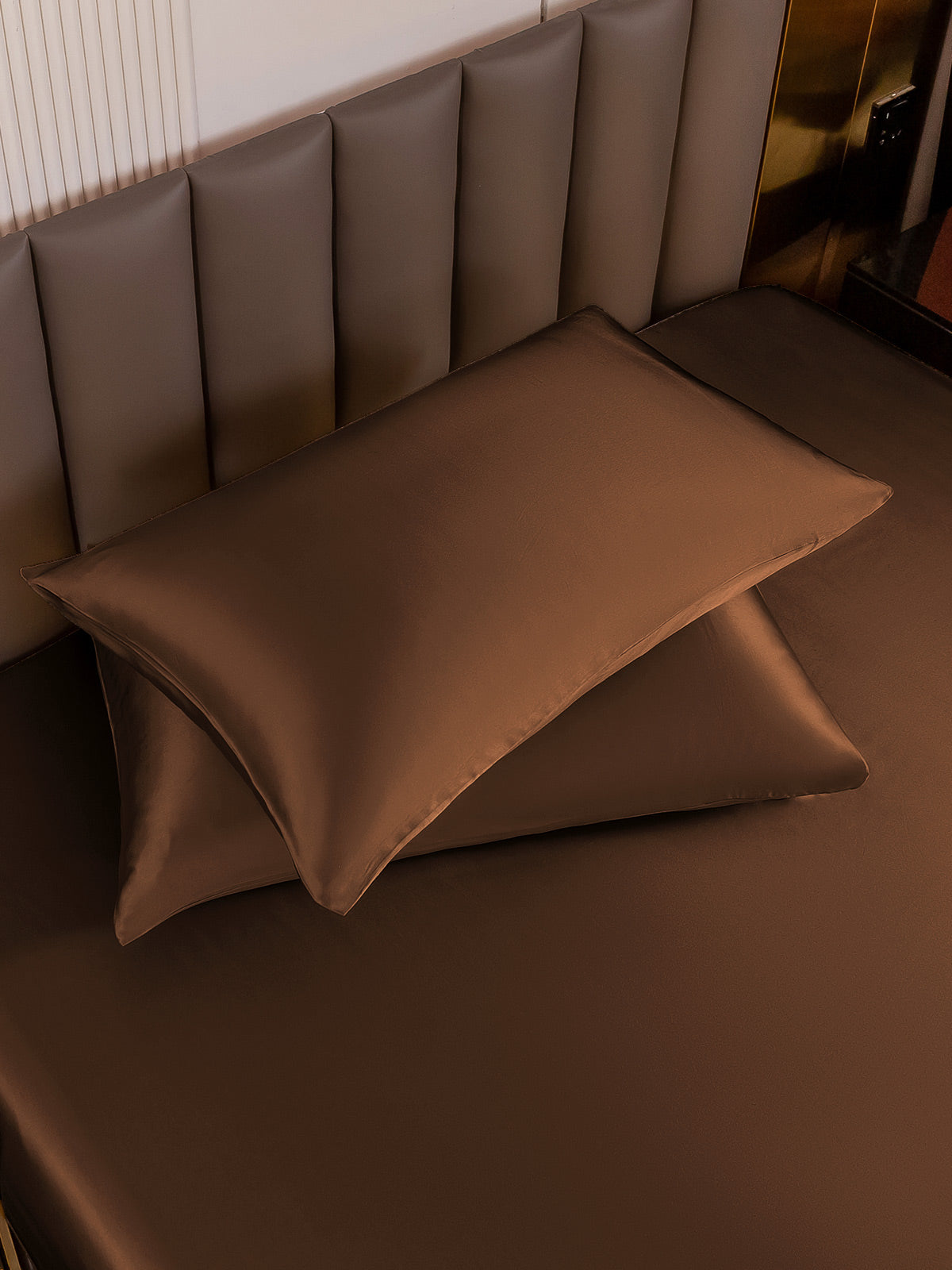 [Coffee] SilkSilky-AU 19Momme Pure Silk Pillowcase 003