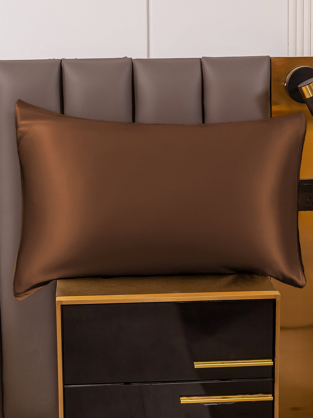 [Coffee] SilkSilky-AU 19Momme Pure Silk Pillowcase 005