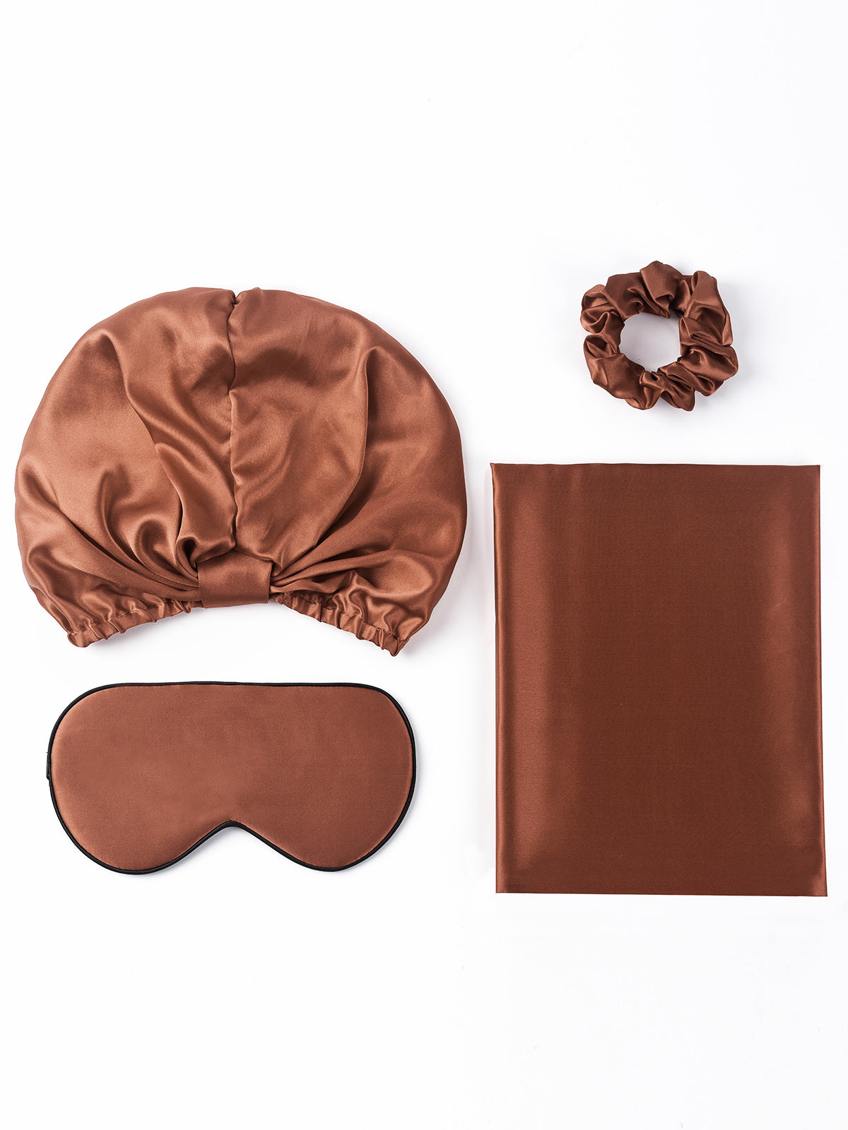 [Coffee] SilkSilky-AU 19Momme Pure Silk Pillowcase Set 005