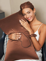 [Coffee] SilkSilky-AU 19Momme Pillowcase Set 003