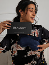 [Dark Blue] SilkSilky-AU 19Momme Pure Silk Pillowcase Set 002