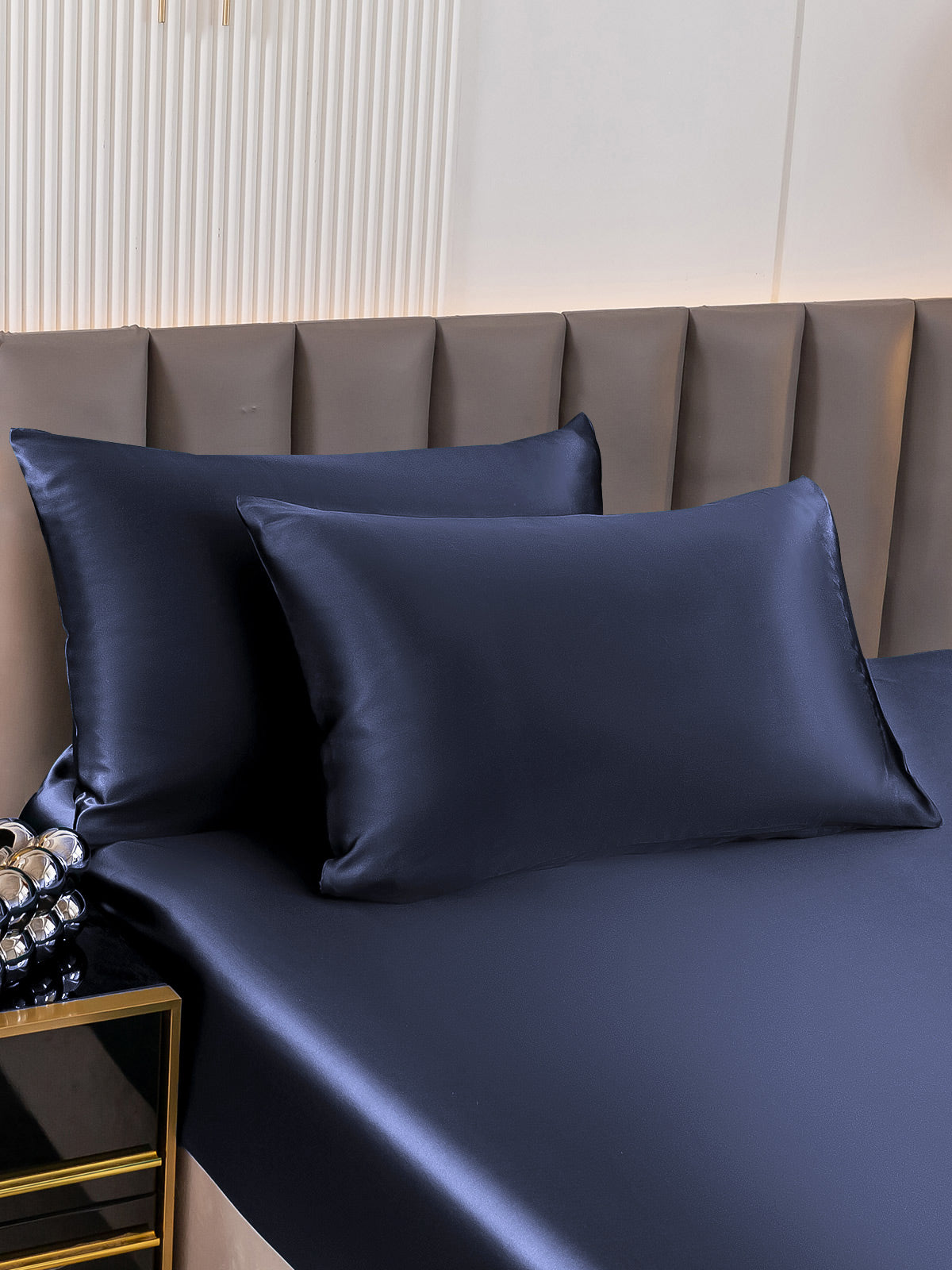 [Dark Blue] SilkSilky-AU 19Momme Pure Silk Pillowcase 001