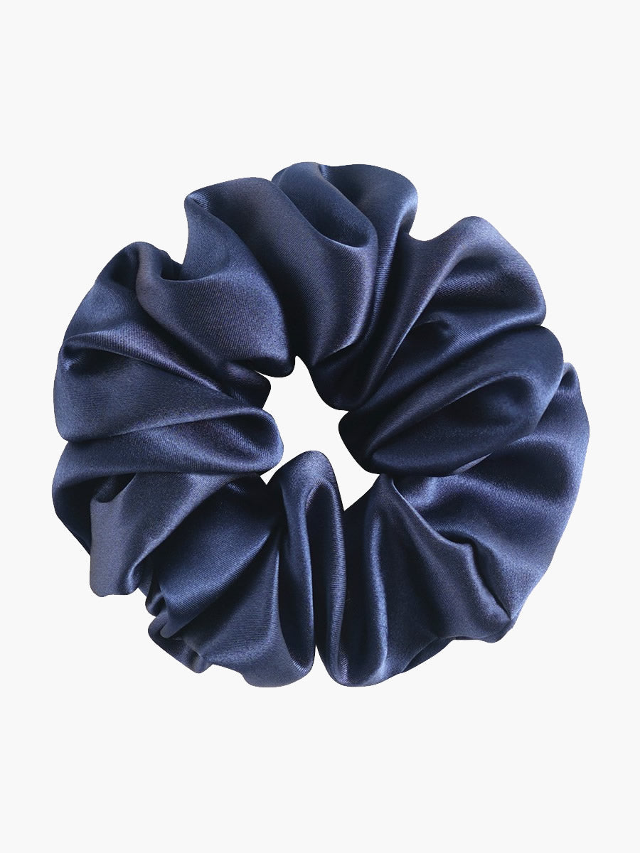 [Dark Blue] SilkSilky-AU 19Momme Pure Silk Scrunchie 003
