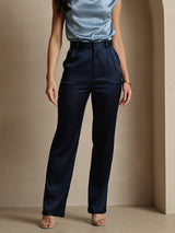 [Dark Blue] SilkSilky-AU 19Momme Silk Womens Pants 003