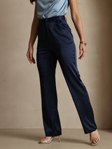 [Dark Blue] SilkSilky-AU 19Momme Silk Womens Pants 004