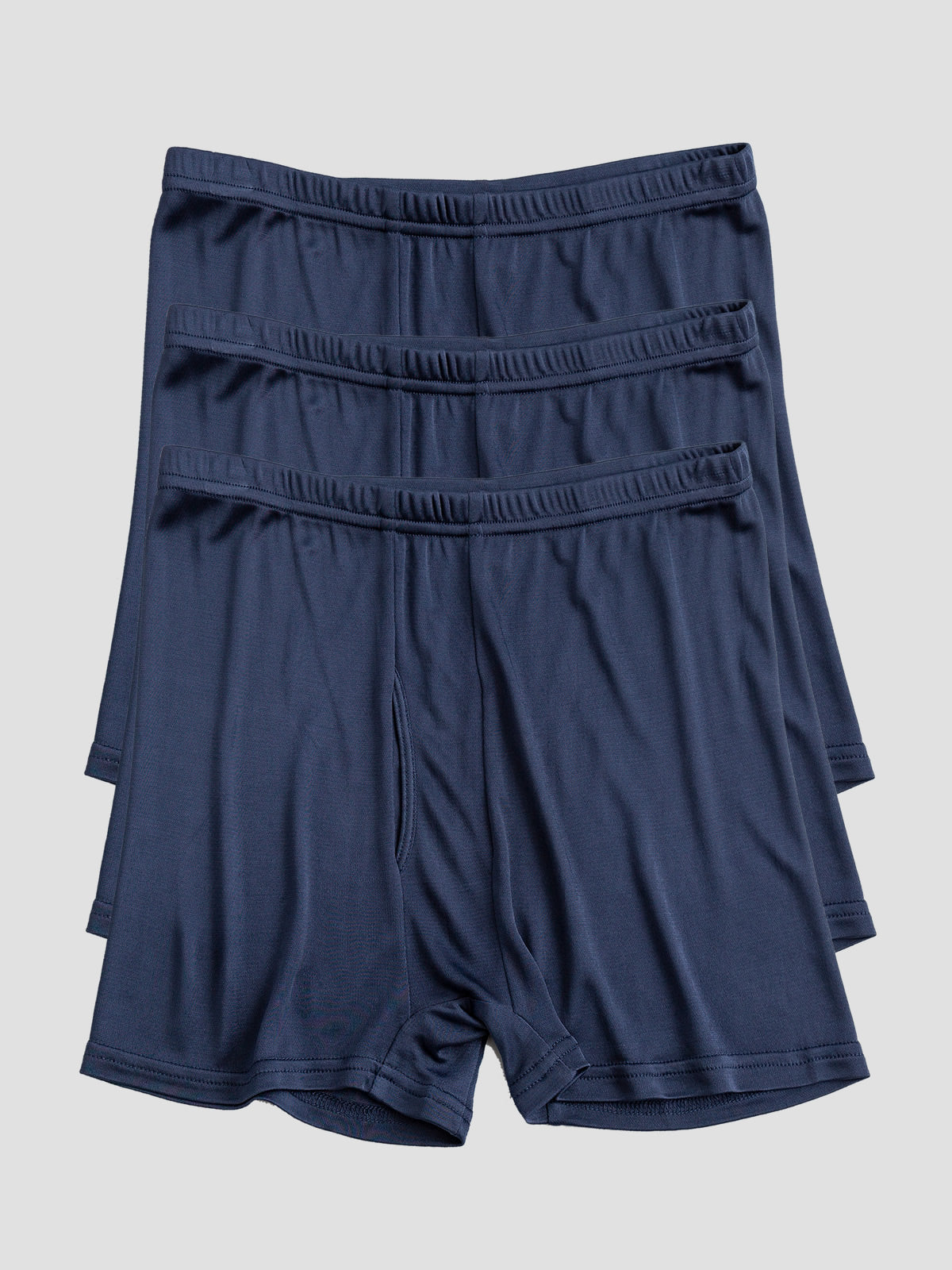 [Dark Blue] SilkSilky-AU Silk Knitted Mens Underwear 003