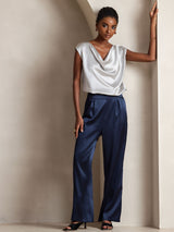 [Dark Blue] SilkSilky-AU Women's Pants 004
