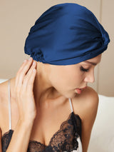 [Dark Blue] SilkSilky-AU Sleep Cap 002