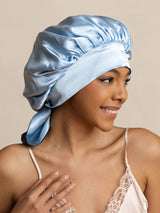 [Dark Blue] SilkSilky-AU Sleep Cap 003