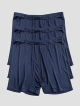 [Dark Blue] SilkSilky-AU 100% Silk Jersey Men's Underwear 003