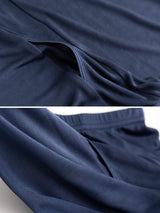 [Dark Blue] SilkSilky-AU 100% Silk Jersey Men's Underwear 008