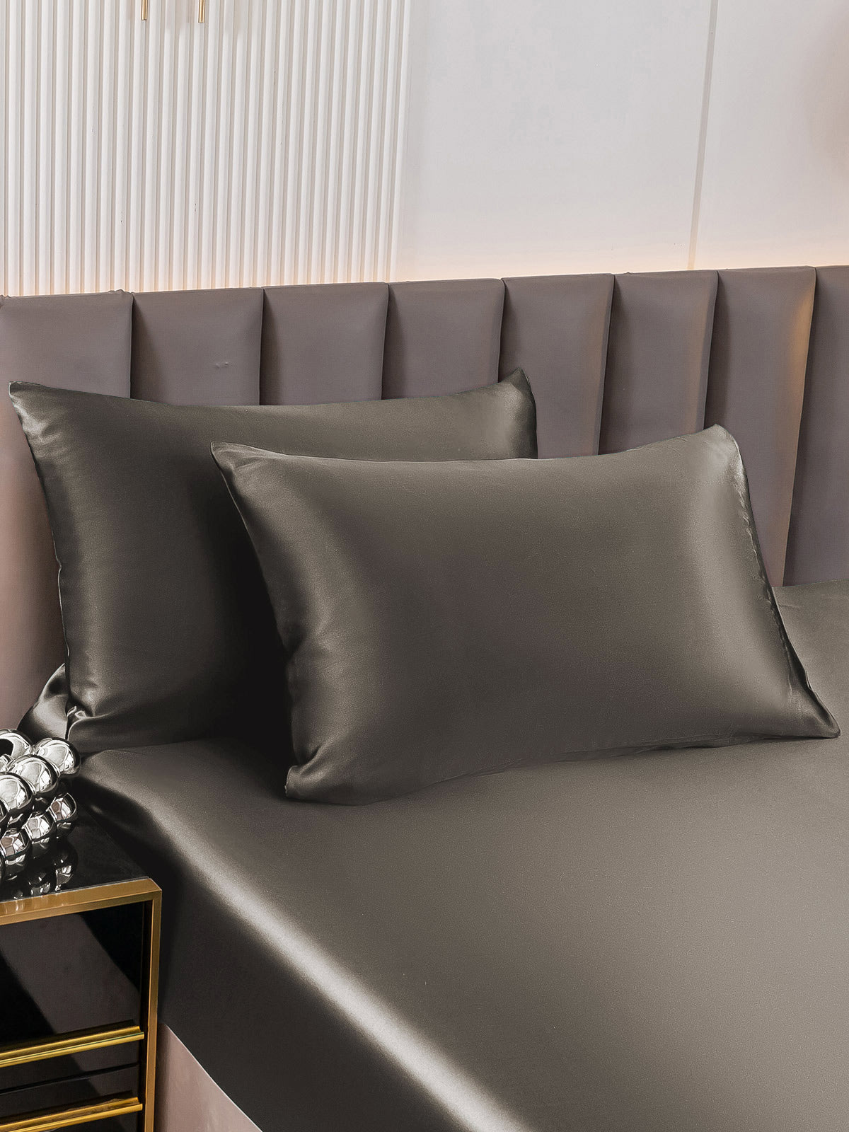 [Dark Gray] SilkSilky-AU 30Momme Pure Silk Pillowcase 003
