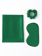 [Dark Green] SilkSilky-AU 19Momme Pure Silk Pillowcase Set 003