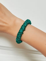 [Dark Green] SilkSilky-AU Scrunchie 001