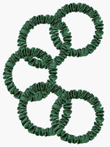 [Dark Green] SilkSilky-AU Scrunchie 003
