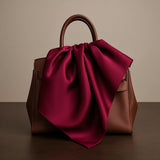 [Dark Red] SilkSilky-AU Scarf 003