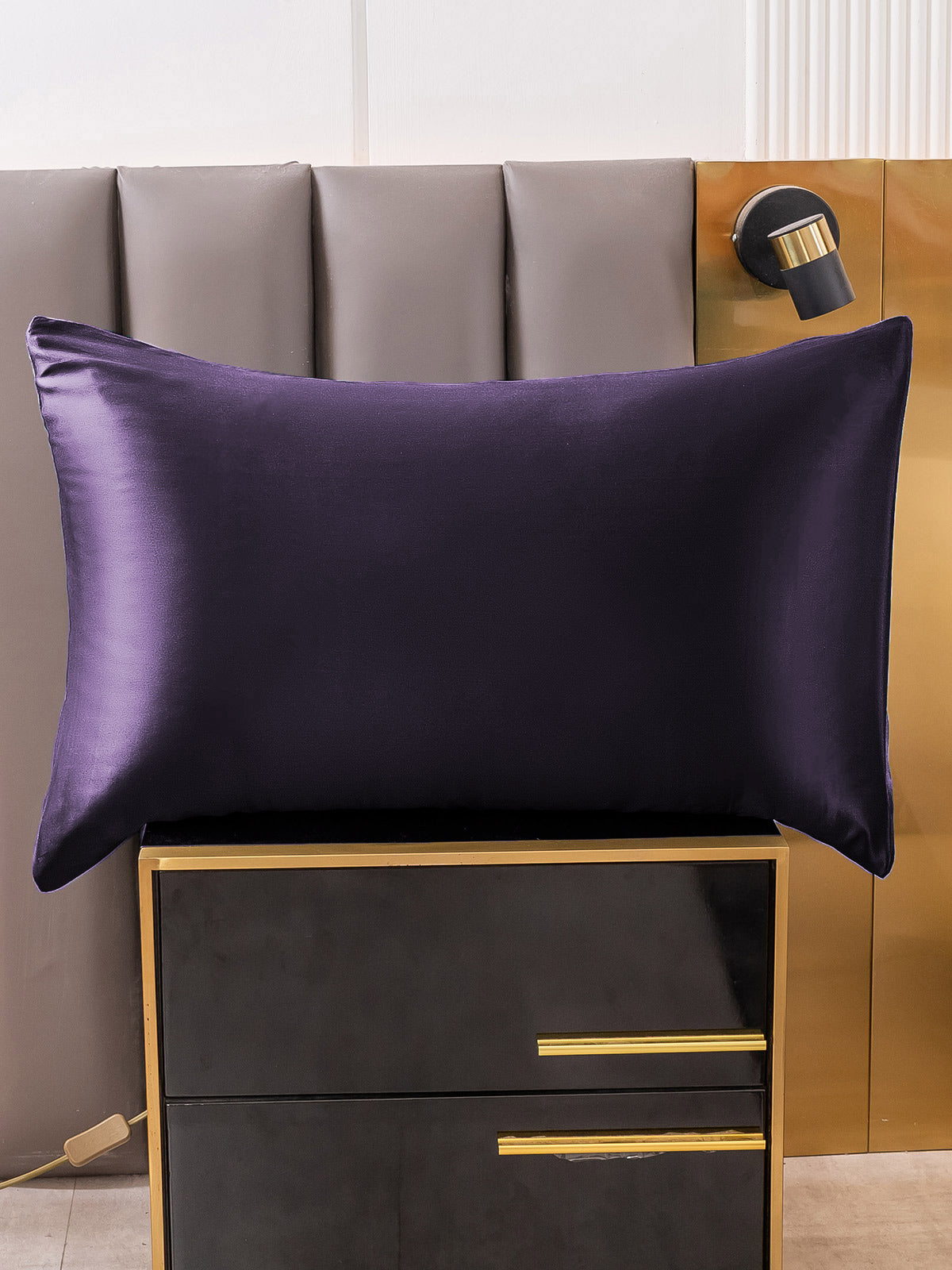 [Deep Purple] SilkSilky-AU 30Momme Pure Silk Pillowcase 002