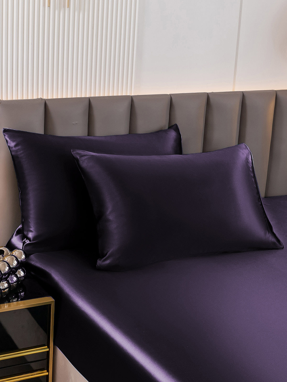 [Deep Purple] SilkSilky-AU 30Momme Pure Silk Pillowcase 003
