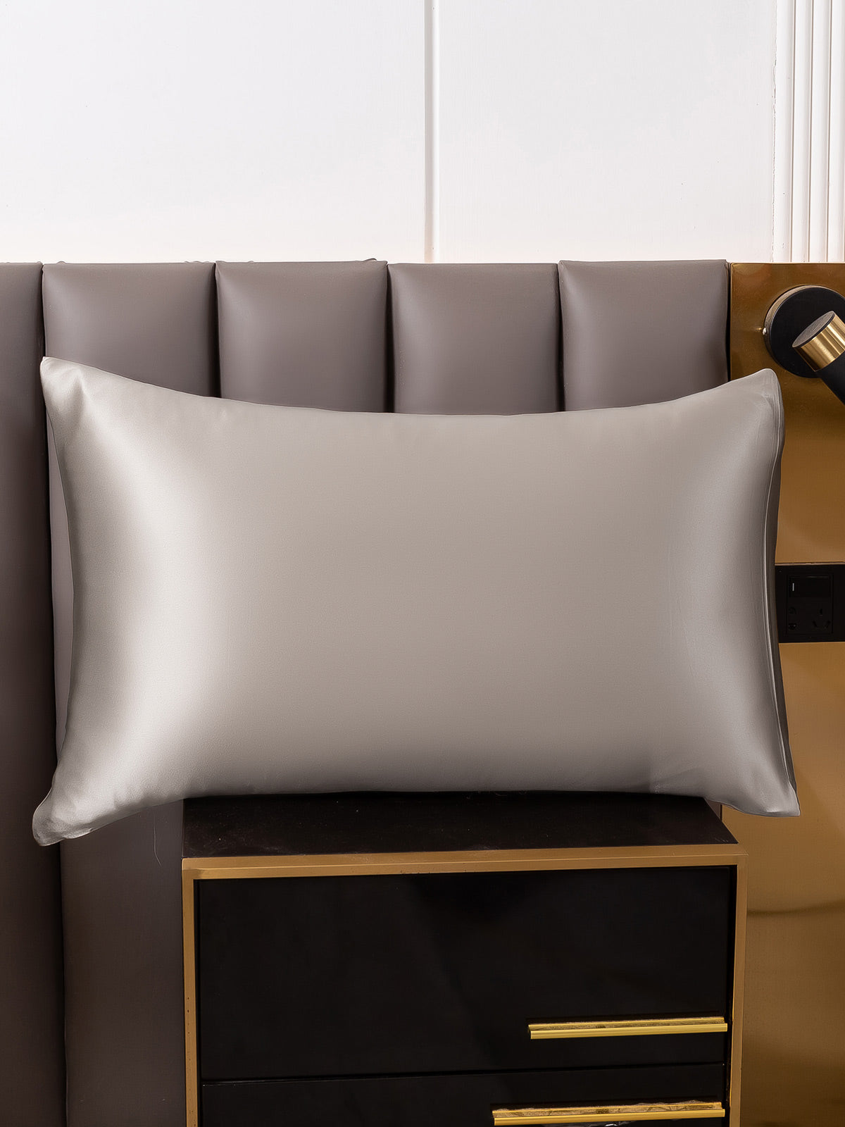[Gray] SilkSilky-AU 19Momme Pure Silk Pillowcase 001
