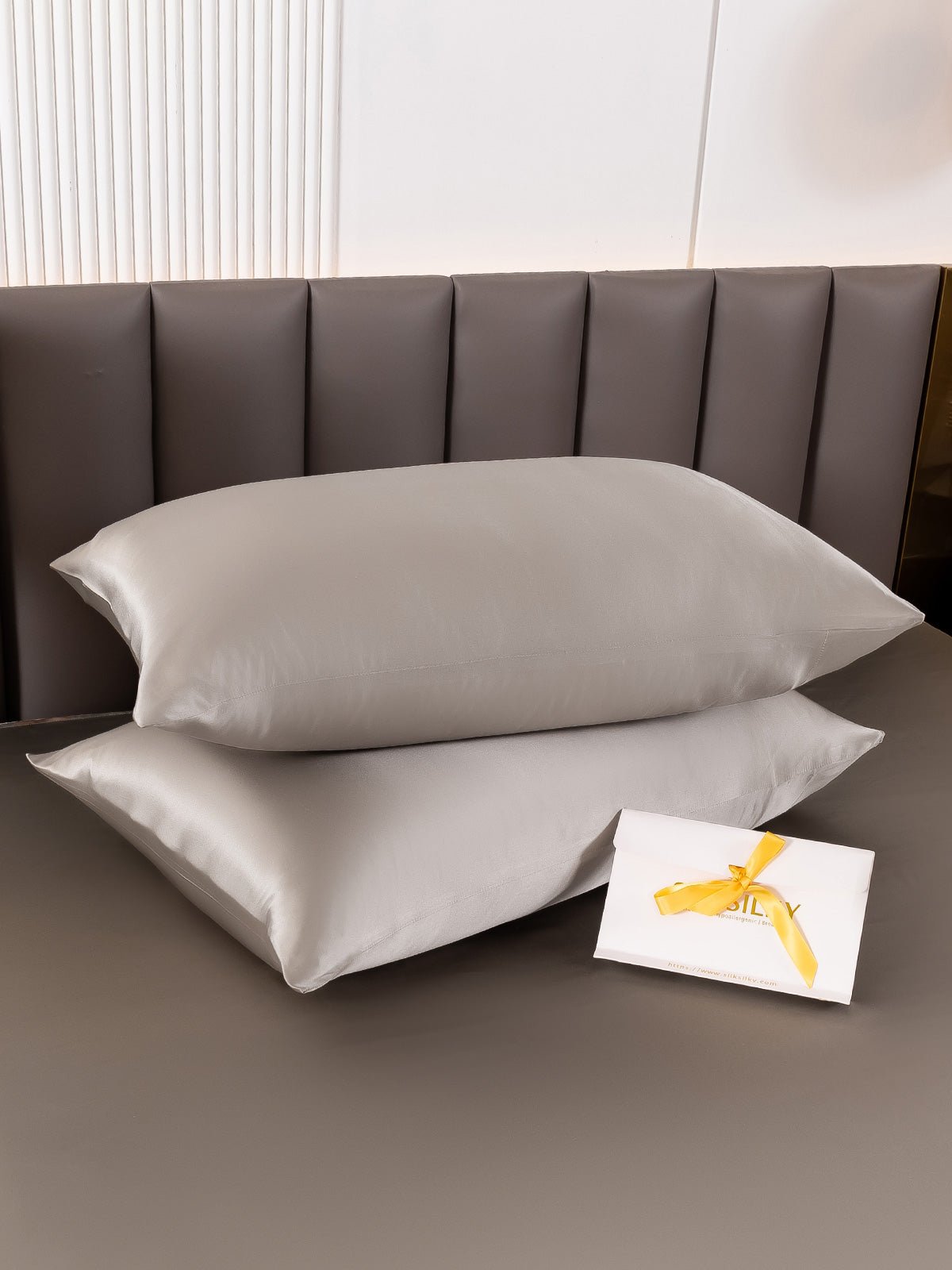 [Gray] SilkSilky-AU 19Momme Pure Silk Pillowcase 004