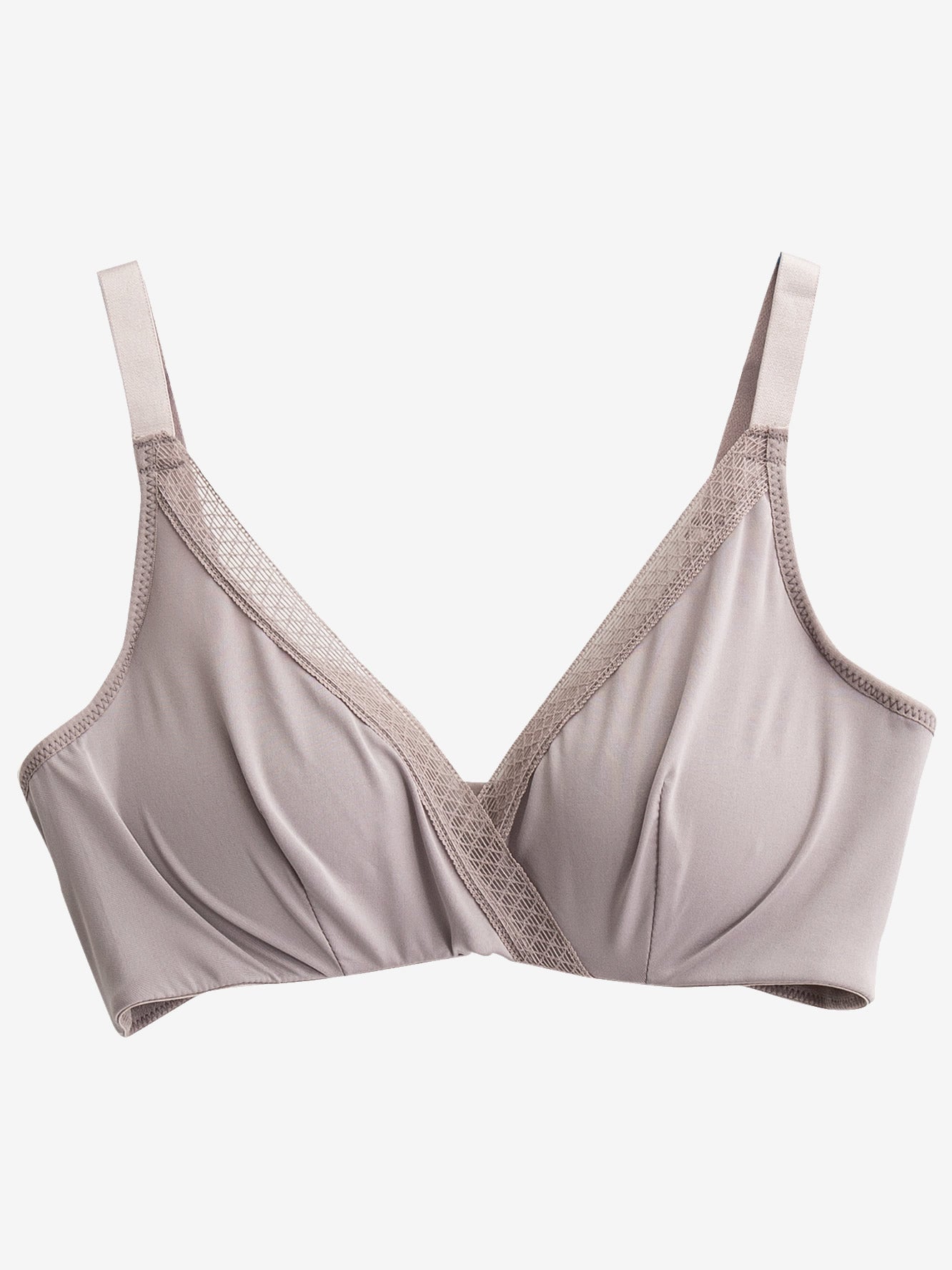 [Gray] SilkSilky-AU Silk Knitted Bra 004