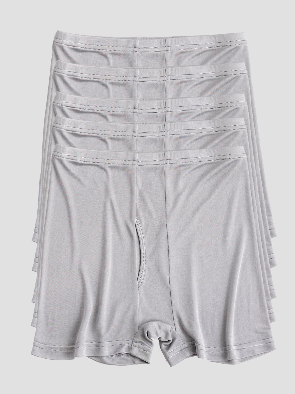 [Gray] SilkSilky-AU Silk Knitted Mens Underwear 002