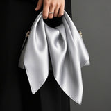 [Gray] SilkSilky-AU Scarf 001