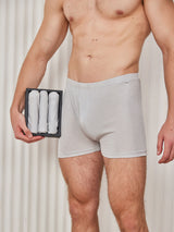 [Gray] SilkSilky-AU 100% Silk Jersey Men's Underwear 001