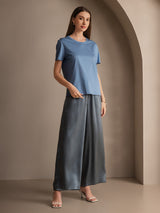 [Grayish Blue] SilkSilky-AU Women's Pants 004