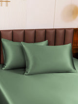 [Grayish Green] SilkSilky-AU 30Momme Pillowcase 004