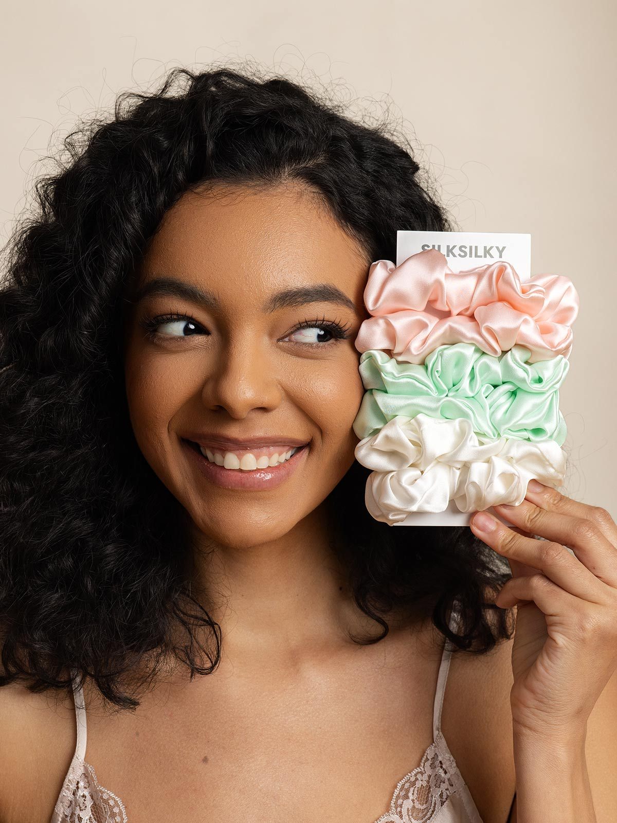 [Group2] SilkSilky-AU Pure Silk Scrunchie 004