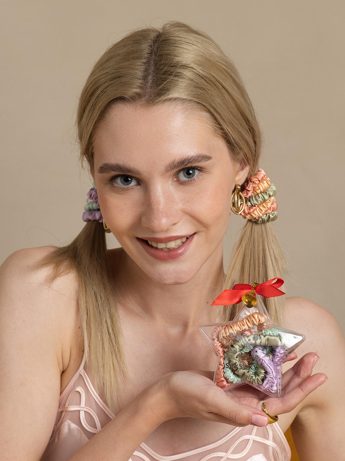 [Group3] SilkSilky-AU Pure Silk Scrunchie 002