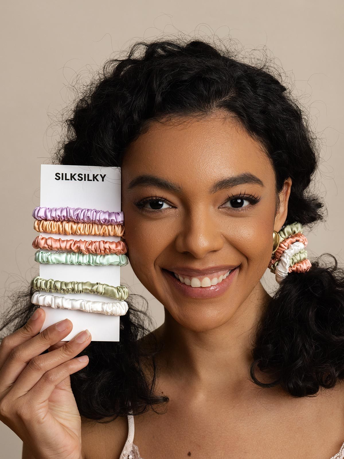 [Group3] SilkSilky-AU Pure Silk Scrunchie 004