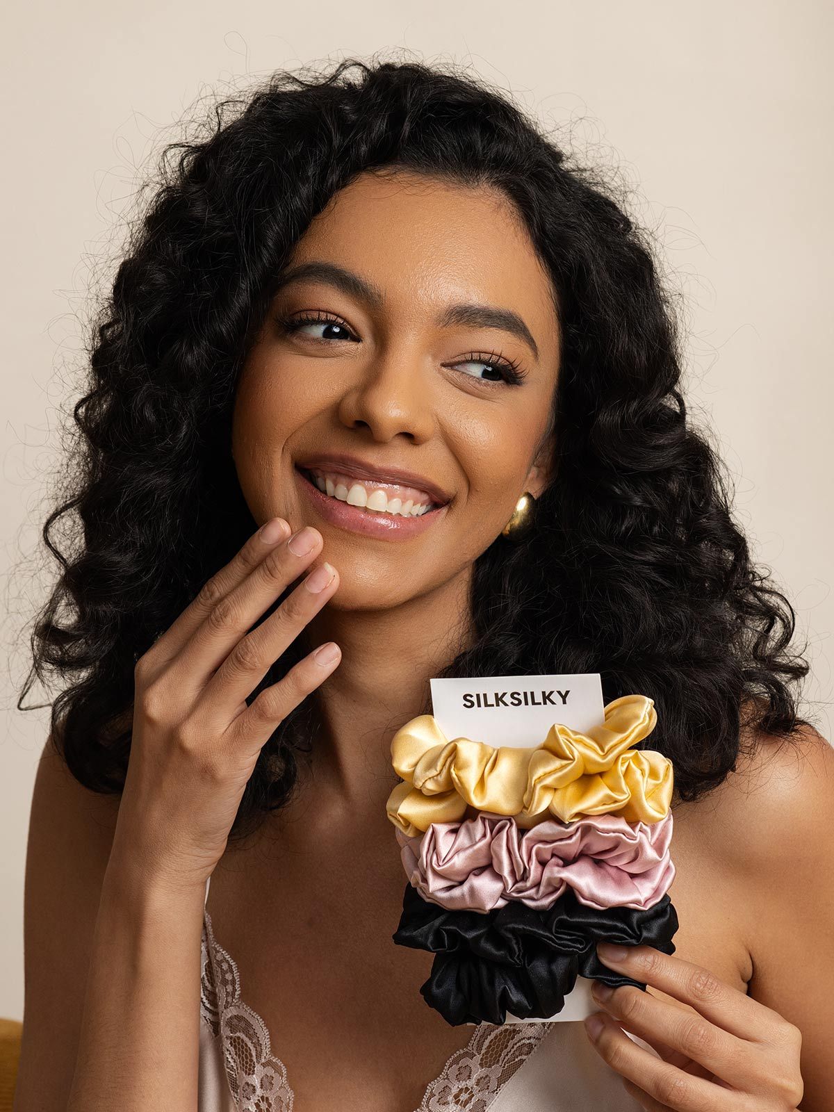 [Group] SilkSilky-AU Pure Silk Scrunchie 002