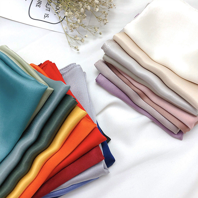 [Ivory] SilkSilky-AU Pure Silk Scarf 004