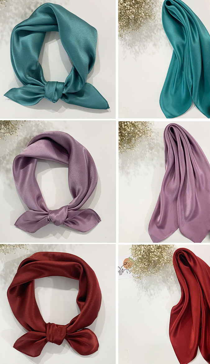 [Ivory] SilkSilky-AU Pure Silk Scarf 005