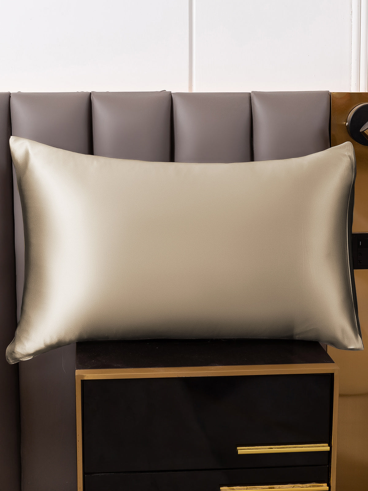 [Khaki] SilkSilky-AU 19Momme Pure Silk Pillowcase 001