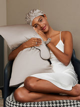 [Khaki] SilkSilky-AU 19Momme Pillowcase Set 004