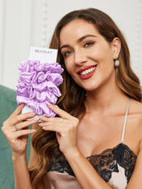 [Lavender] SilkSilky-AU Scrunchie 001