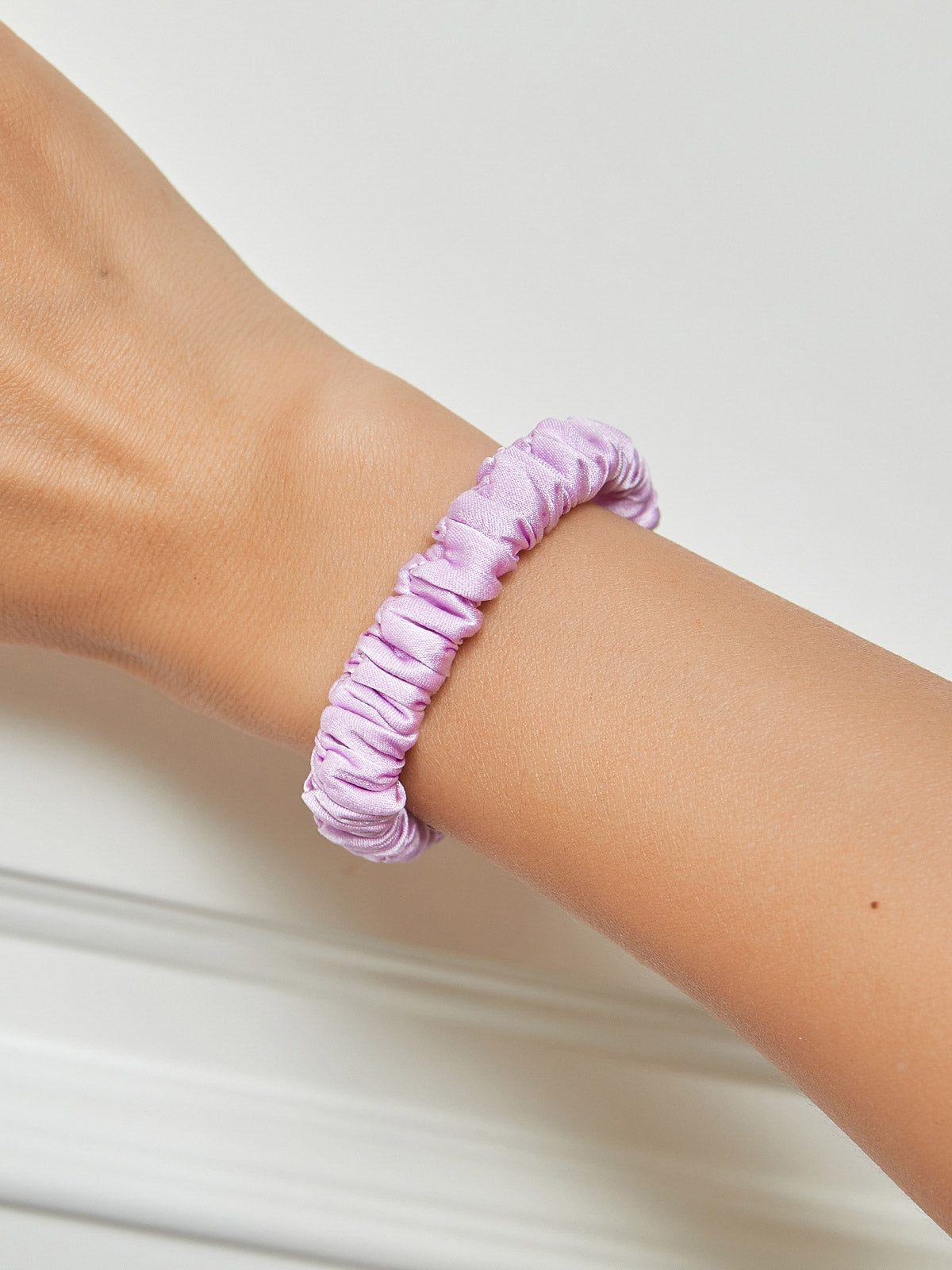 [Lavender] SilkSilky-AU 19Momme Scrunchie 001