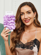 [Lavender] SilkSilky-AU Scrunchie 002