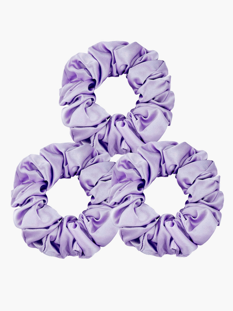 [Lavender] SilkSilky-AU 19Momme Scrunchie 003