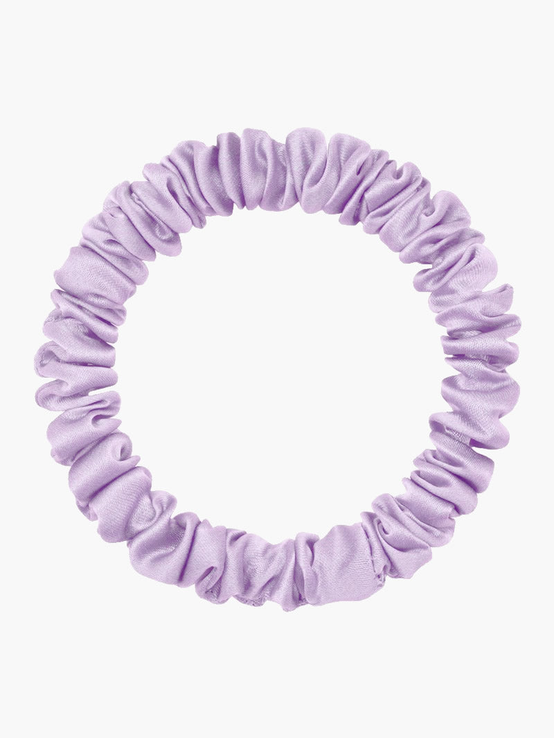 [Lavender] SilkSilky-AU 19Momme Scrunchie 004