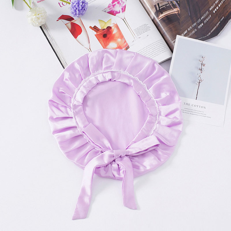 [Lavender] SilkSilky-AU Pure Silk Sleep Cap 004