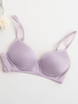 [Lavender] SilkSilky-AU Silk Jersey Bra 005