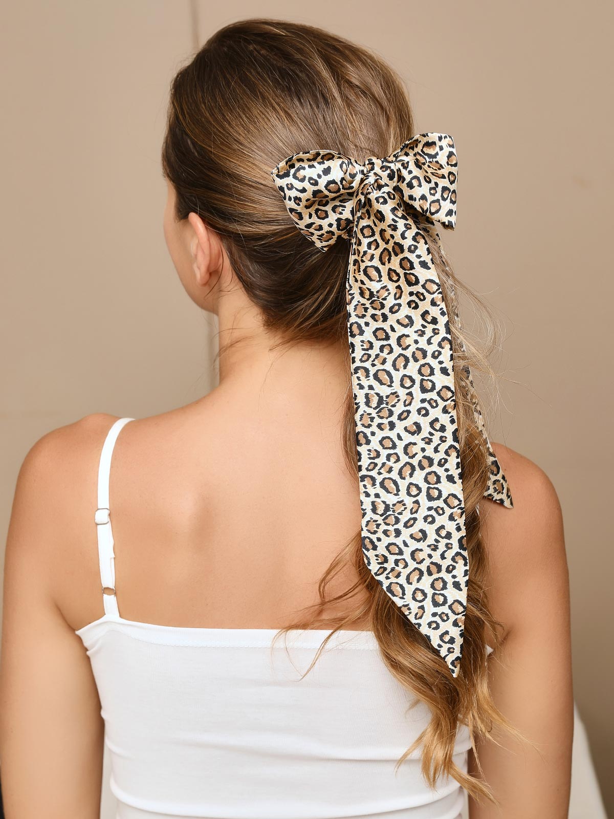 [Leopard] SilkSilky-AU 19Momme Pure Silk Scrunchie 005